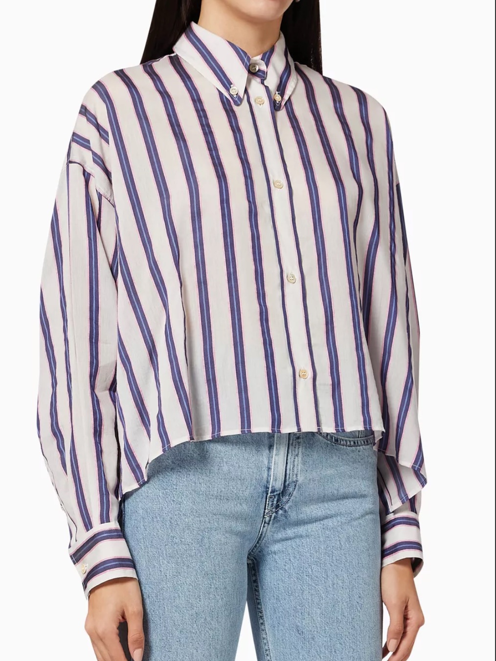 Etoile Isabel Marant Shirt Top Womens Small 36 Stripe Alanis Pyjamacore Blouse